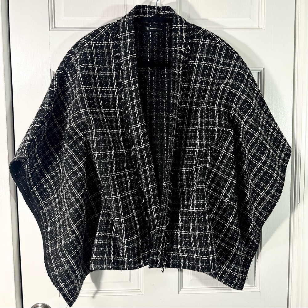 INC black and white blazer